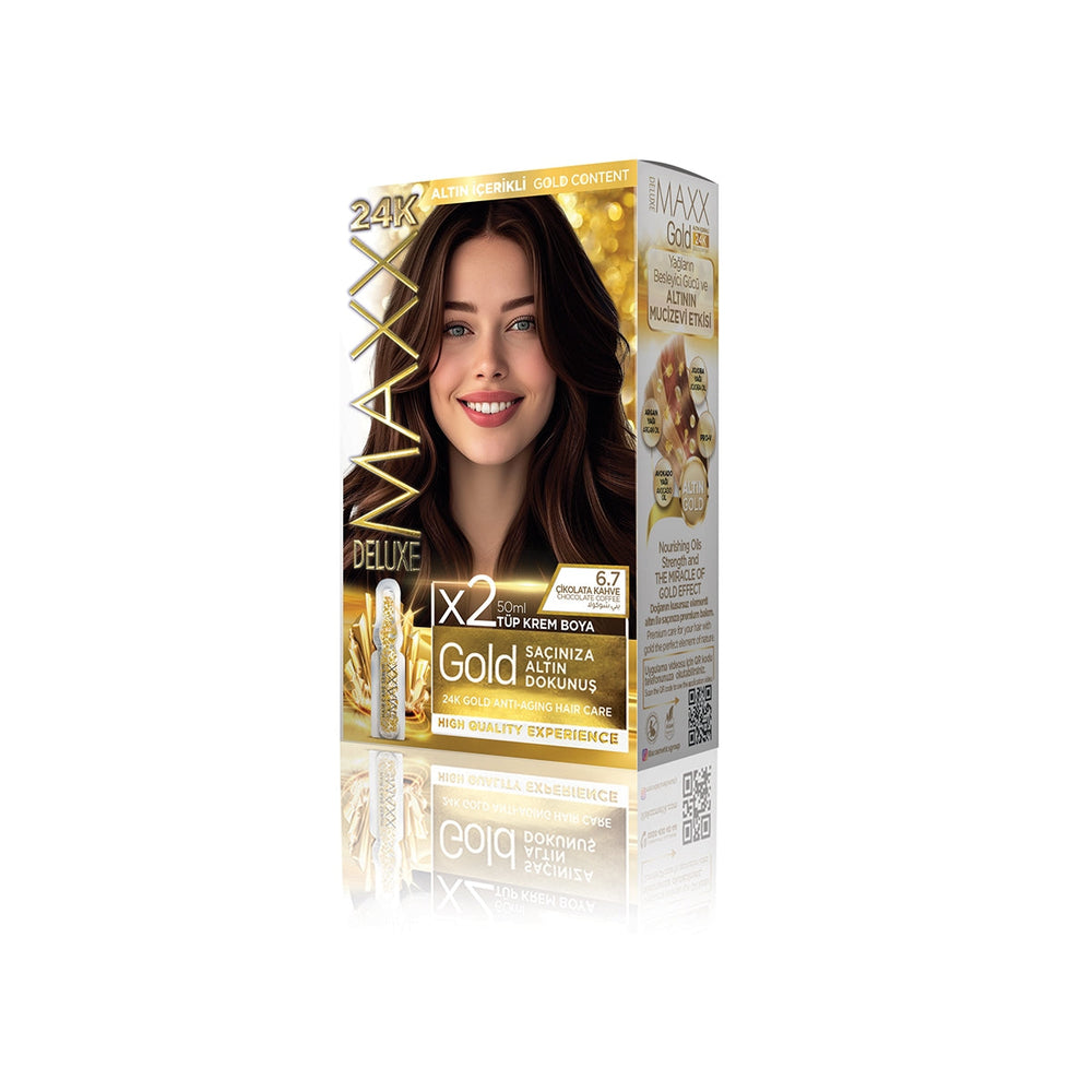 Maxx Deluxe Golden Hair Color 6.7 Chocolate Brown 60ml