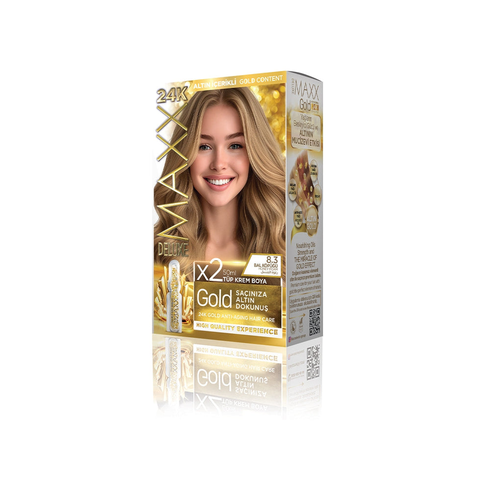 Maxx Deluxe Golden Hair Color 8.3 Honey Foam 60ml