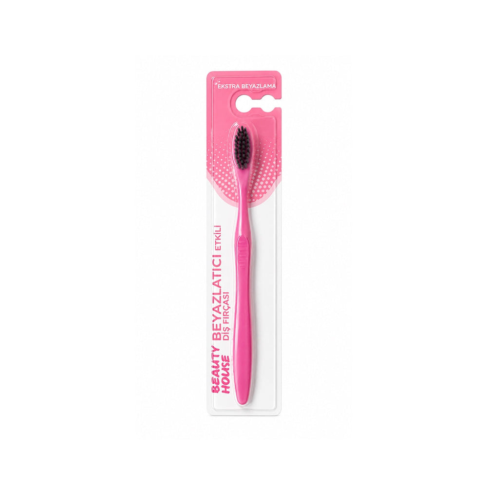 Beauty House Pink Whitening Effect Toothbrush for Brighter Smiles