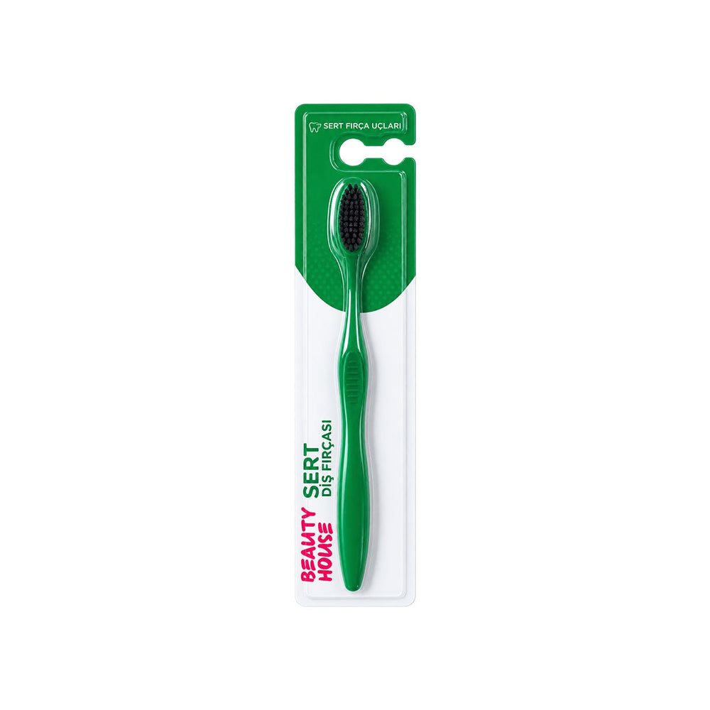 Beauty House Green Firm Toothbrush for Deep Cleaning 1 Count