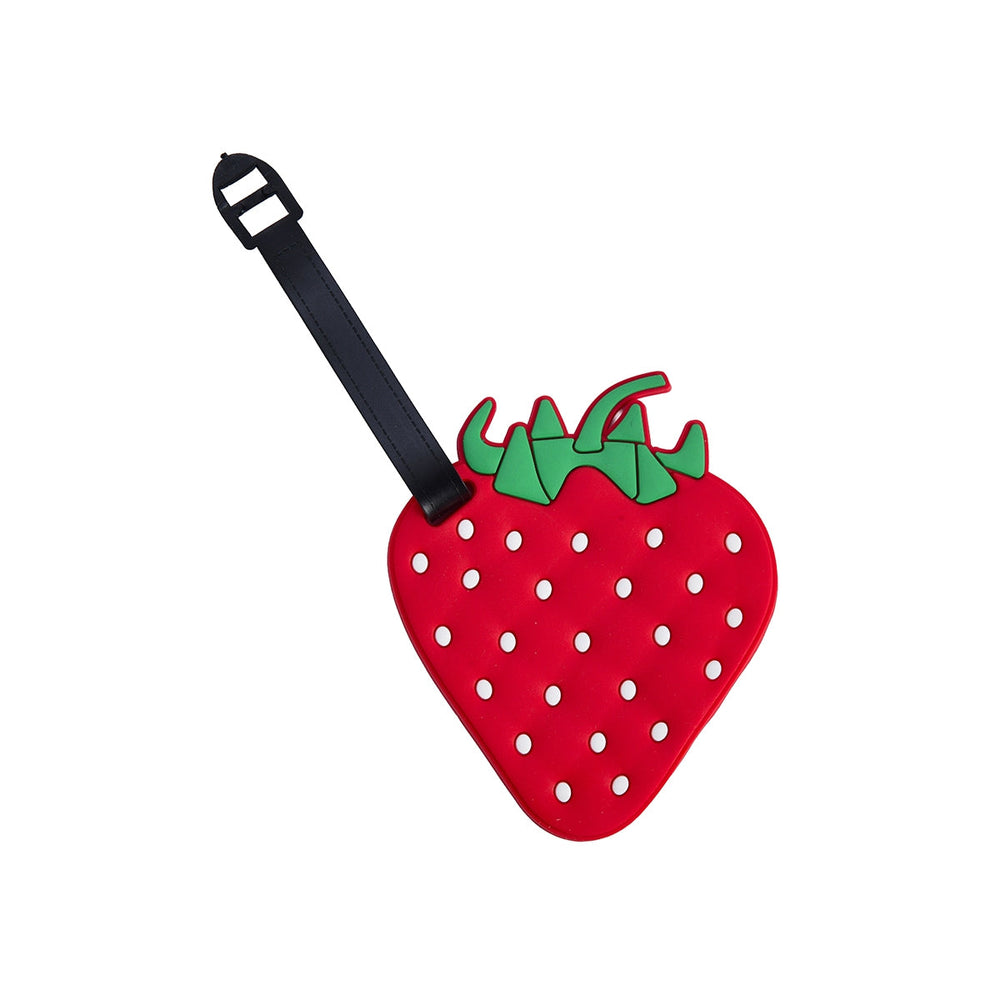 Beauty House Strawberry Suitcase Tag for Travel Identification