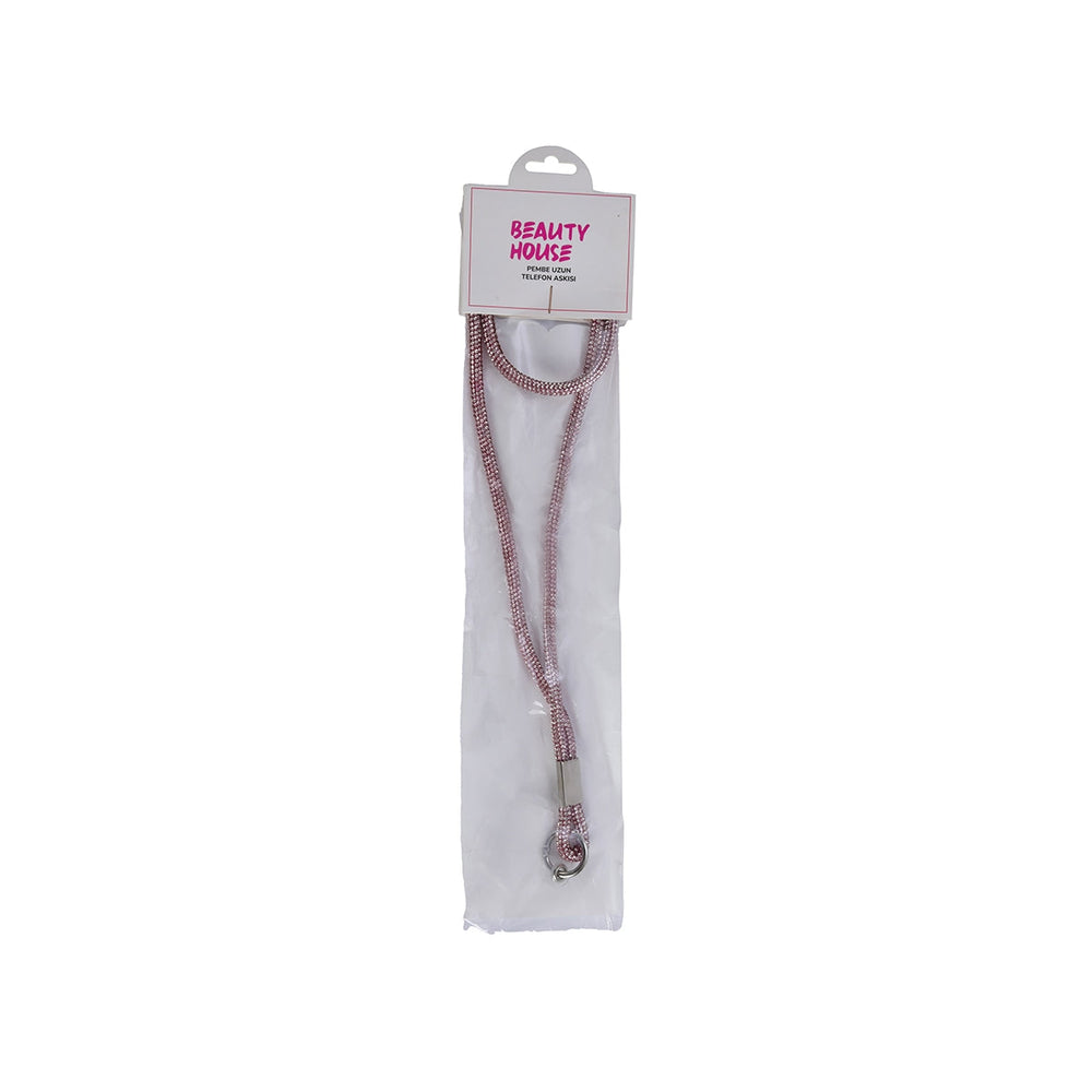 Beauty House Pink Long Phone Strap for Hands-Free Carry