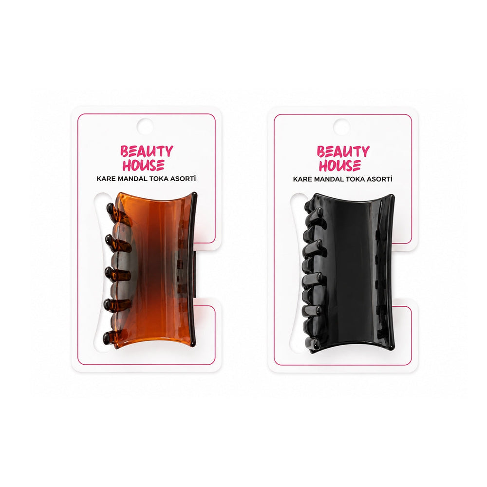Beauty House Square Claw Hair Clip Assorted Colors 1 pc