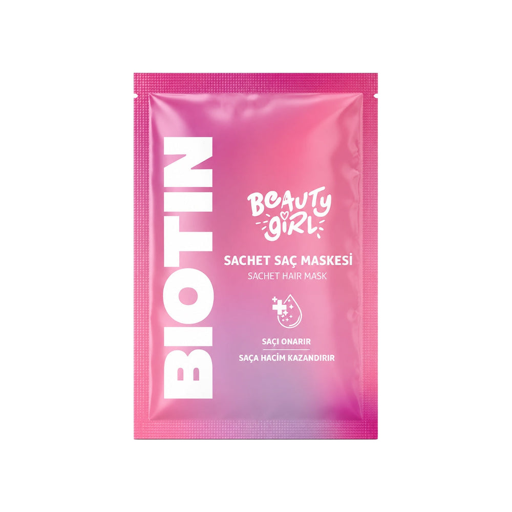 Beauty Girl Biotin Hair Mask for Strength and Shine 25ml