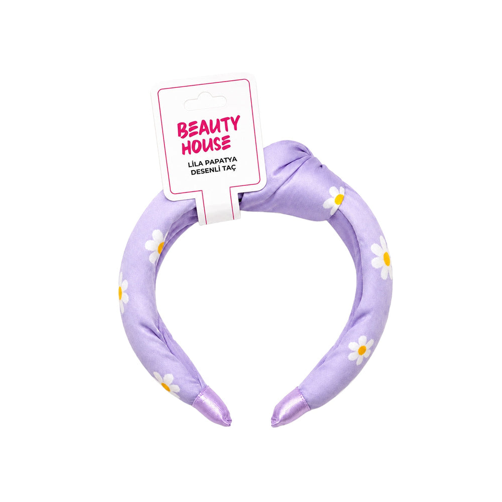 Beauty House Lilac Daisy Pattern Headband for Daily Style