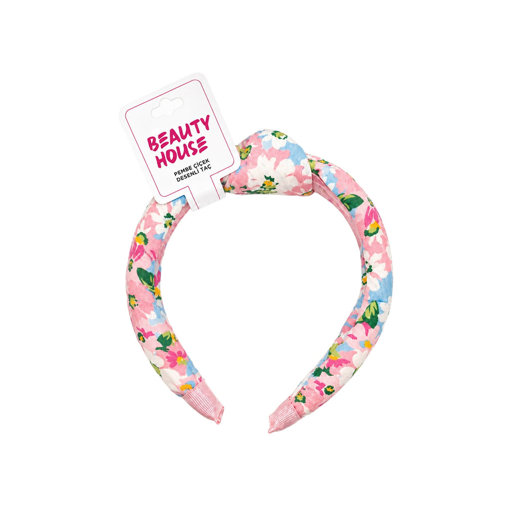 Beauty House Blue Floral Print Headband Stylish Hair Accessory