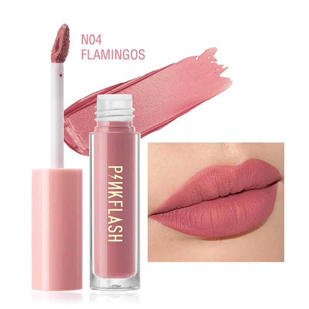 Pink Flash Lasting Matte Liquid Lipstick N04 Flamingos 2.6g