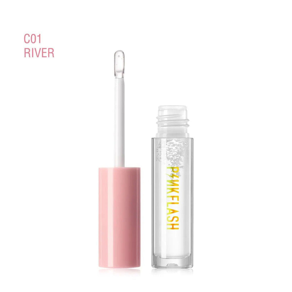 Pink Flash Lasting Glossy Lip Gloss C1-River 2.5ml