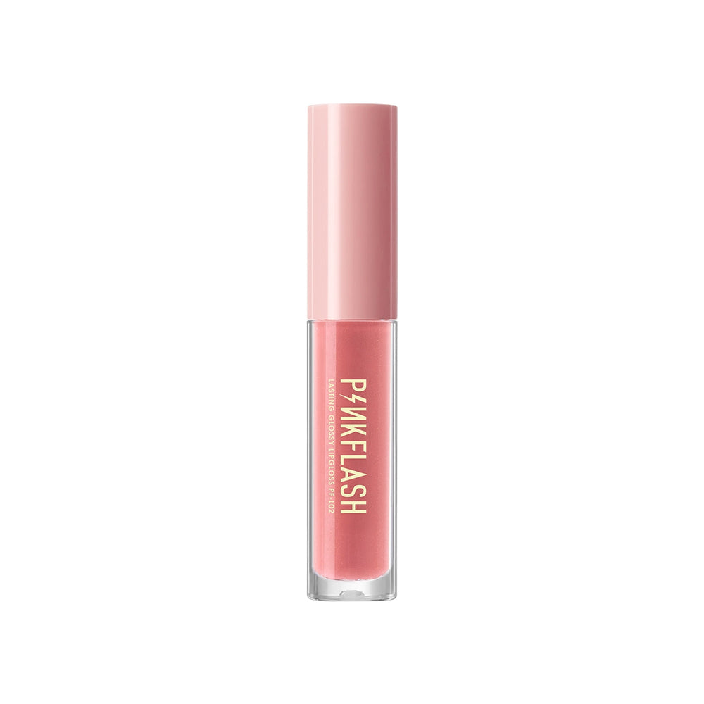 Pink Flash Lasting Glossy Lip Gloss S03 Journey Peach 2.3g