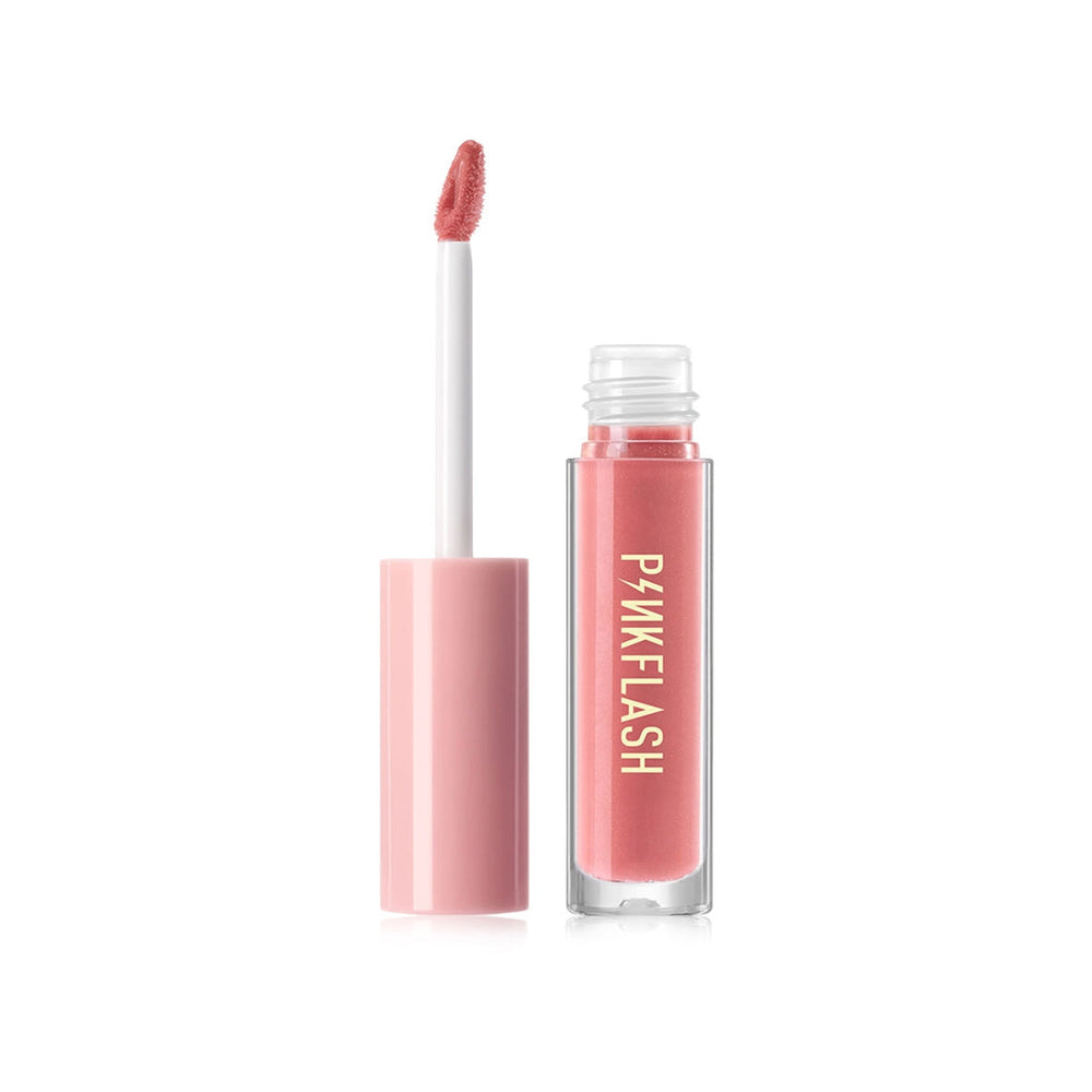 Pink Flash Lasting Glossy Lip Gloss S03 Journey Peach 2.3g