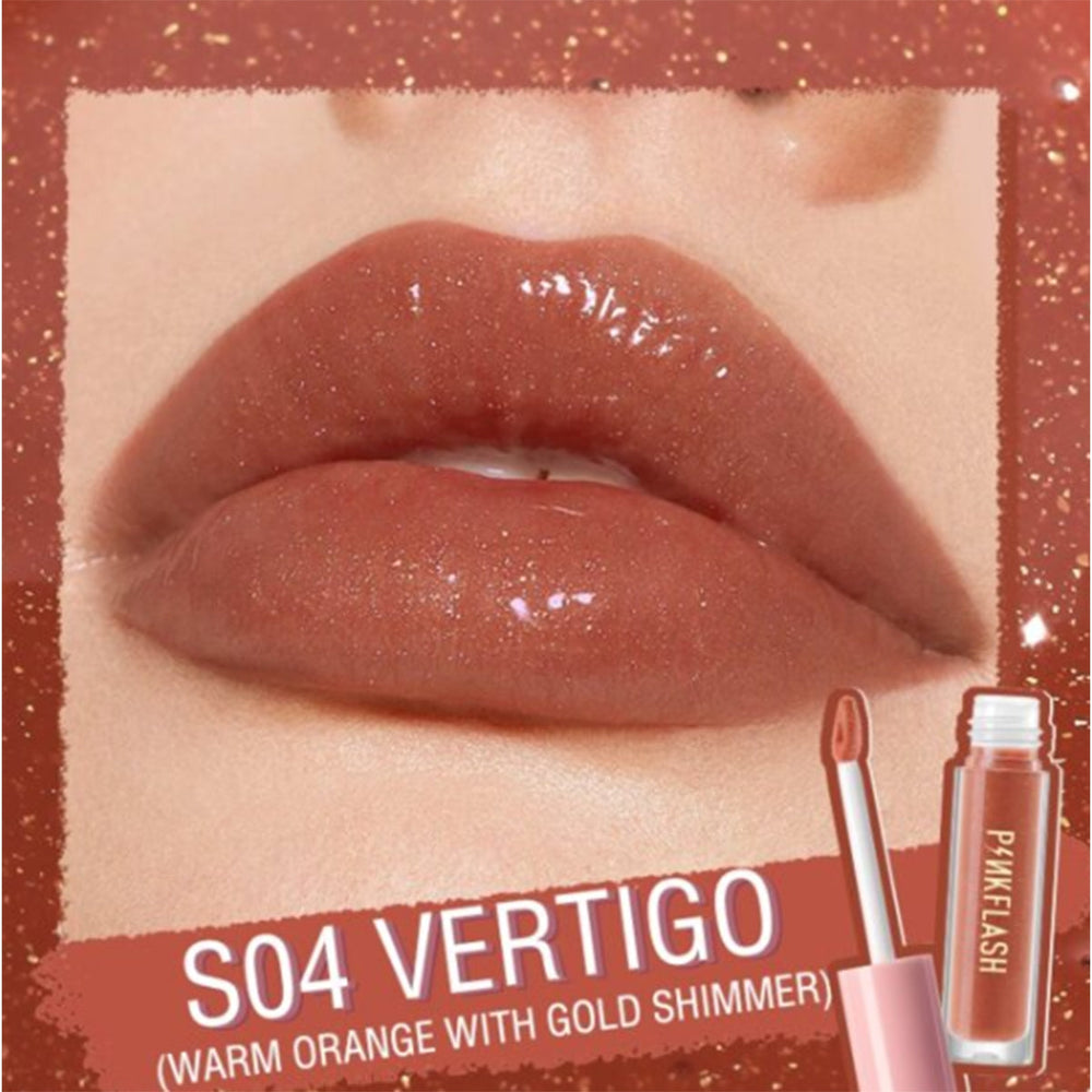 Pink Flash Lasting Glossy Lip Gloss S04 Vertigo 2.5ml