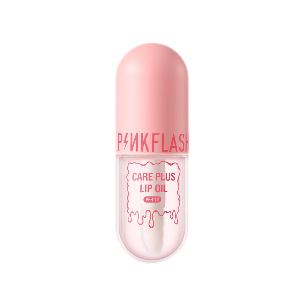 Pink Flash Care Plus Lip Oil Glass Shine SPF 21