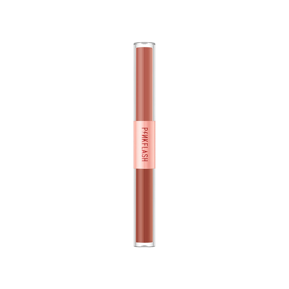 Pink Flash Duo Lip Gloss V02 Matte and Velvet Tint 2-in-1