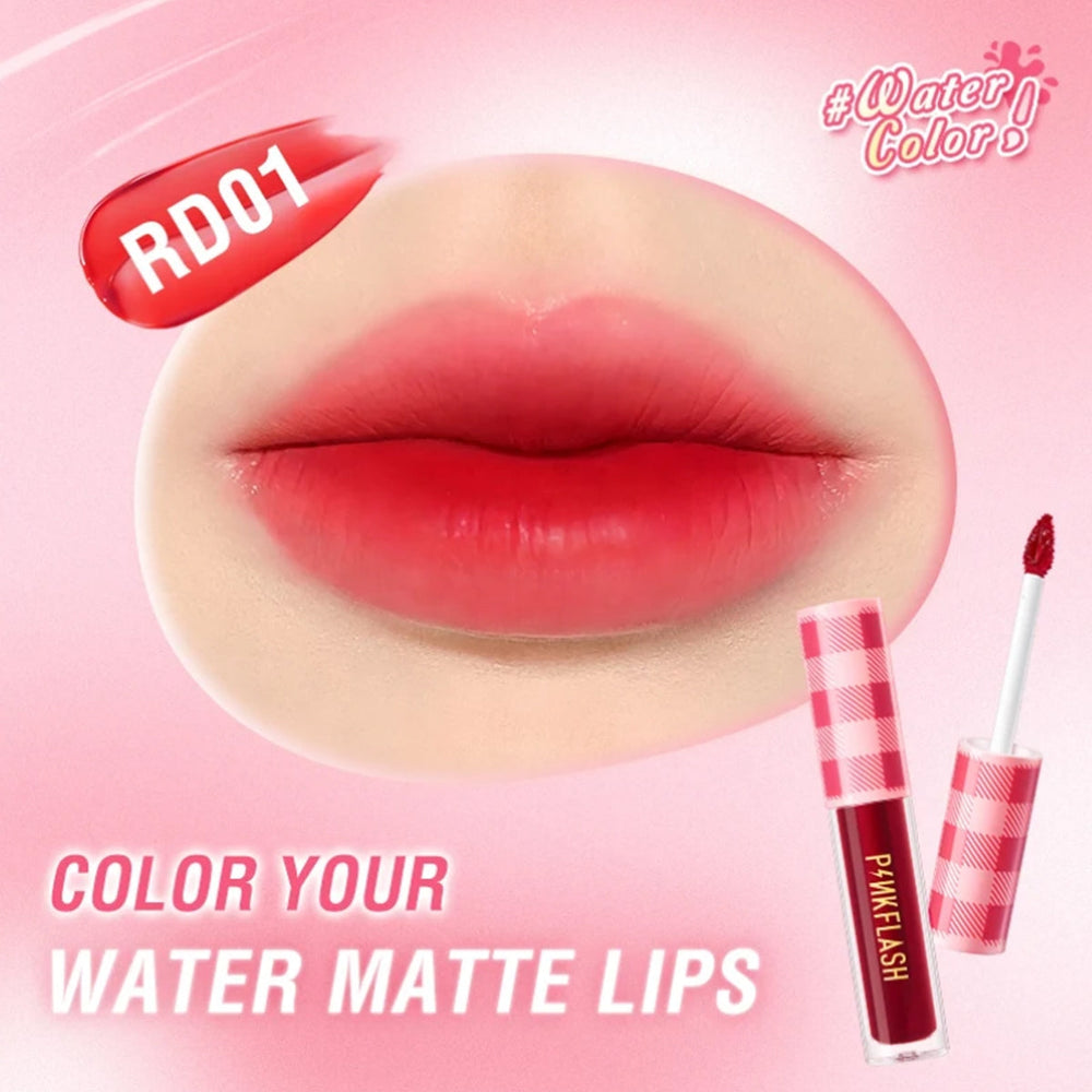 Pink Flash Lightweight Lipstick RD01 Soft Matte Rose Red