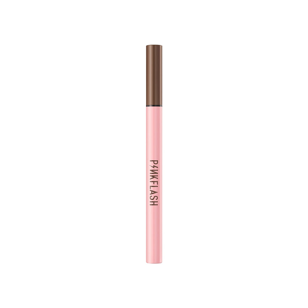 Pink Flash Waterproof Easy Eyeliner 02 Brown Smudge-Proof 0.8g