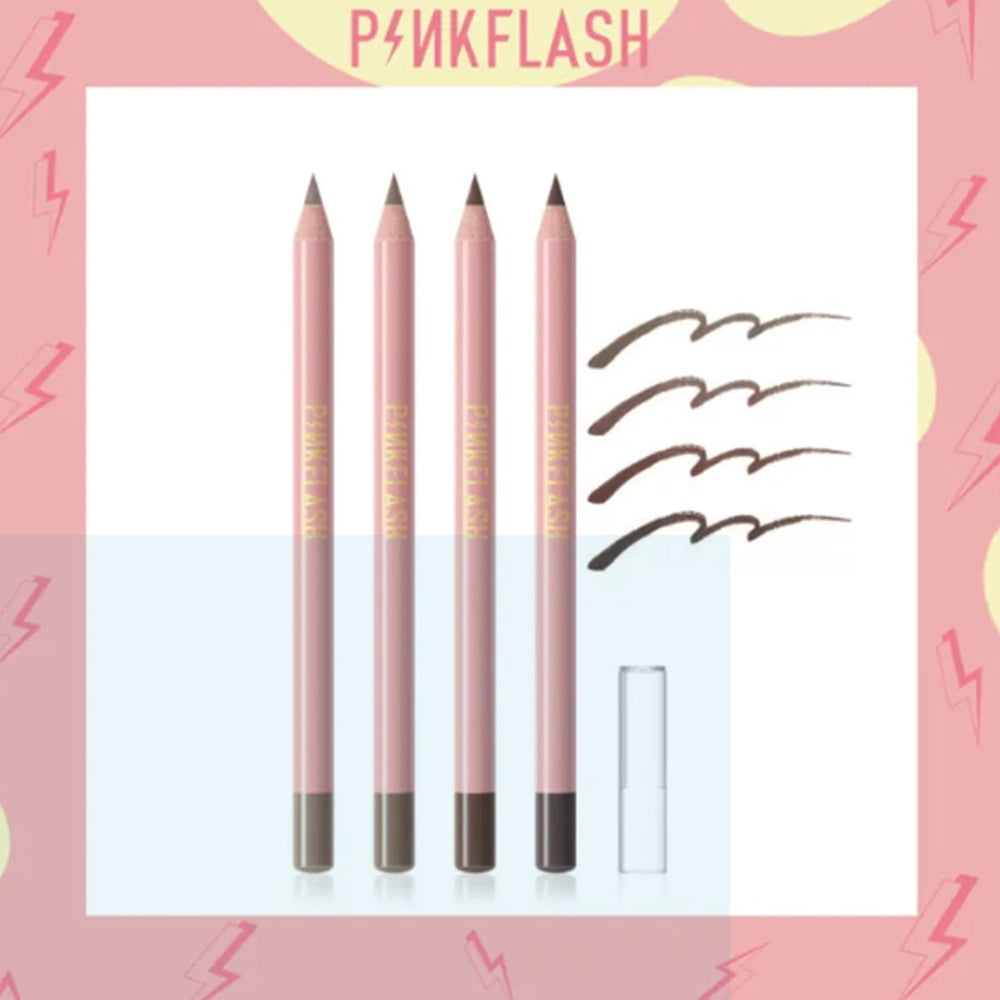 Pink Flash Eyebrow Pencil 01 Latte Brown Waterproof 0.1g