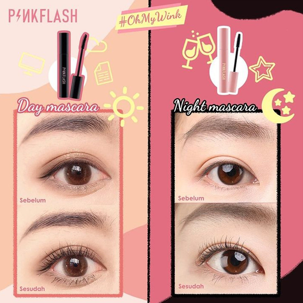 Pink Flash Volume Mascara for Defined and Curled Lashes 7ml
