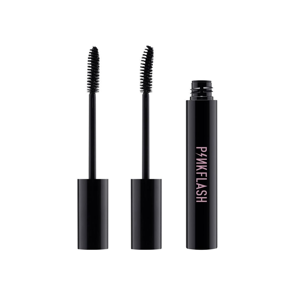 Pink Flash Long Mascara Fiber Lengthening Formula Black
