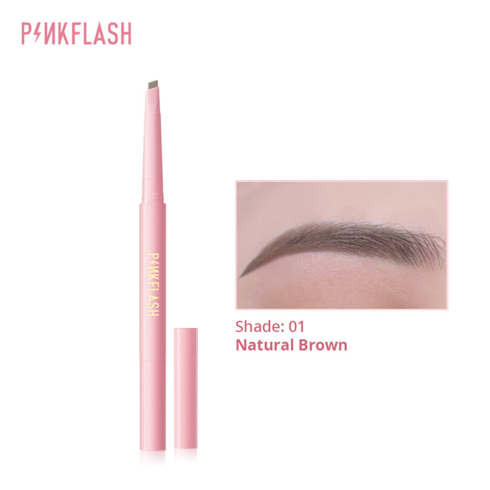 Pink Flash Waterproof Eyebrow Pencil 01 Natural Brown