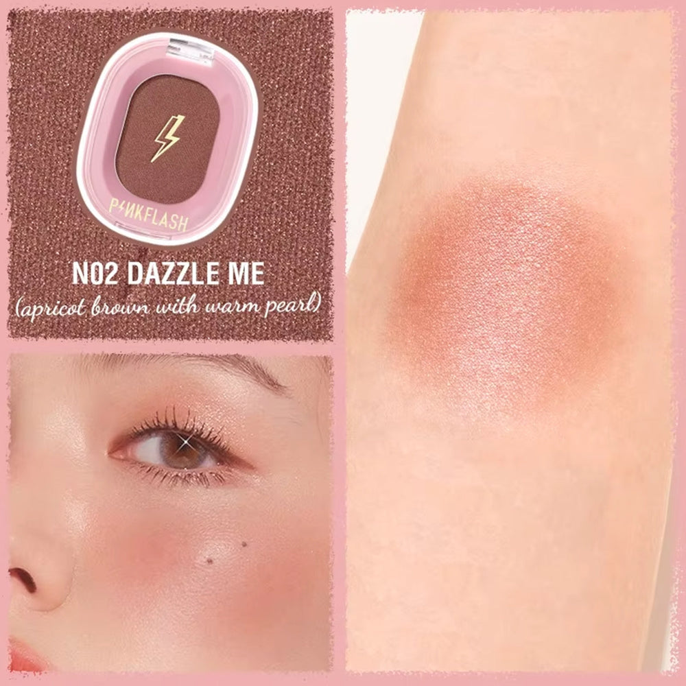 Pink Flash Soft Pigment Blush N02 Peach Matte Finish 1.7g