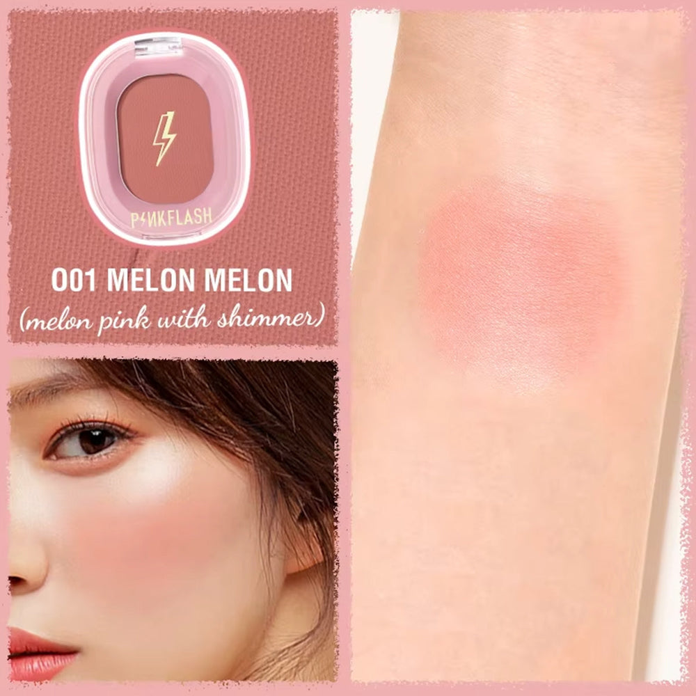 Pink Flash Soft Pigment Blush O01 Coral for Radiant Glow