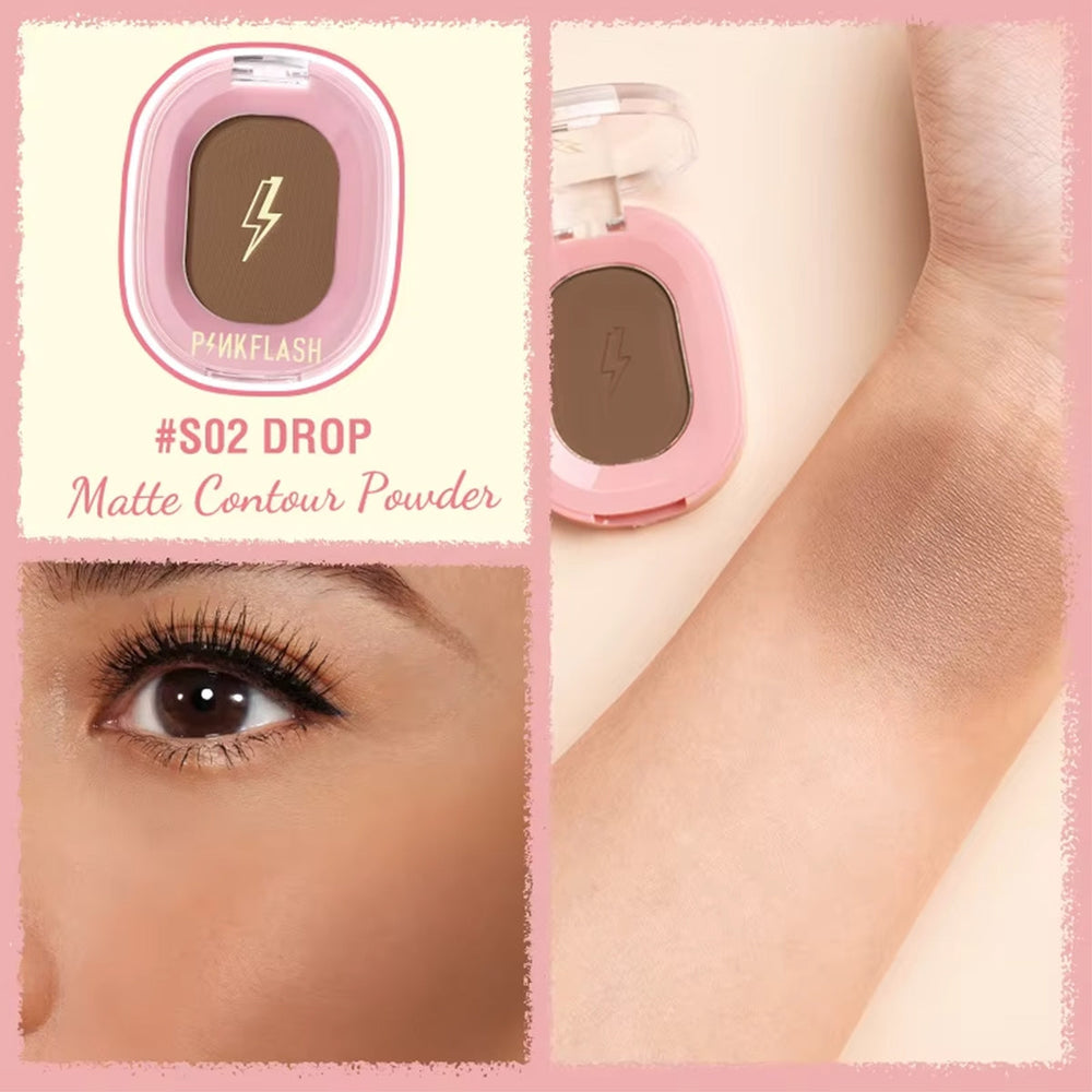 Pink Flash Contour S02-Drop Matte Sculpting Powder 1.7g