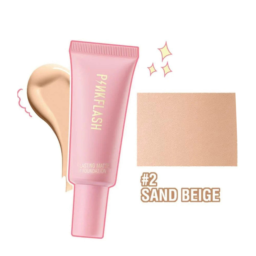 Pink Flash Lasting Matte Foundation Sand Beige 02 20ml