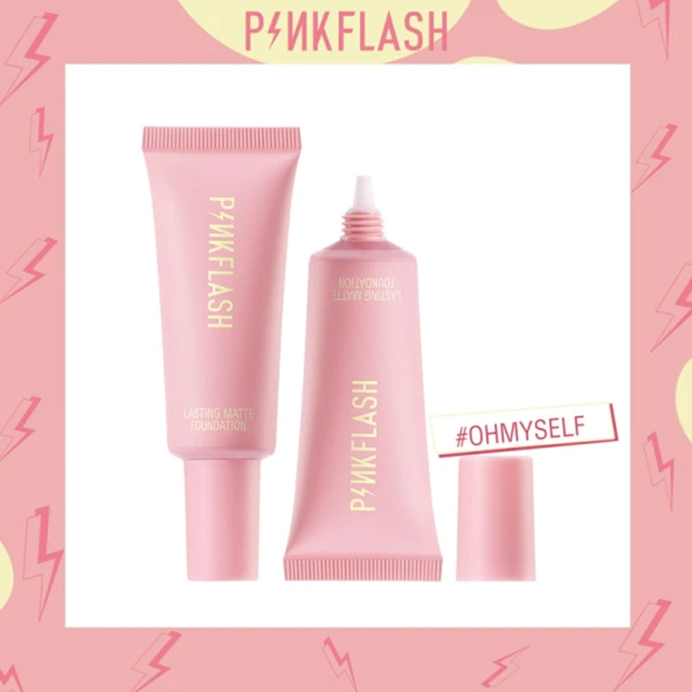 Pink Flash Lasting Mat Foundation Warm Beige 03 20ml