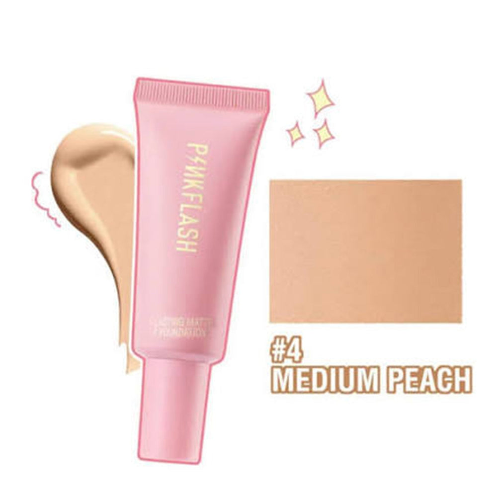 Pink Flash Lasting Matte Foundation 04 Medium Peach 20ml
