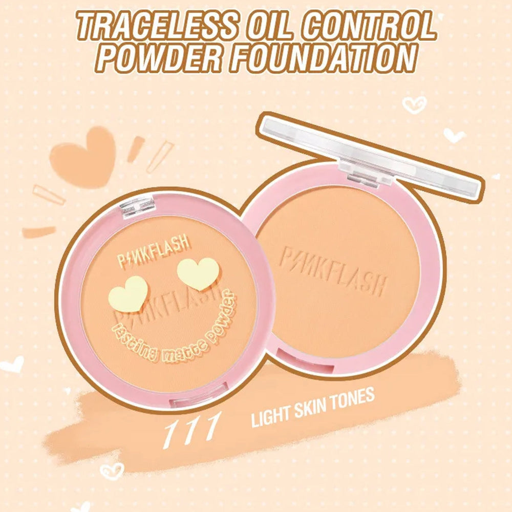 Pink Flash Lasting Matte Pressed Powder 11 for Smooth Finish