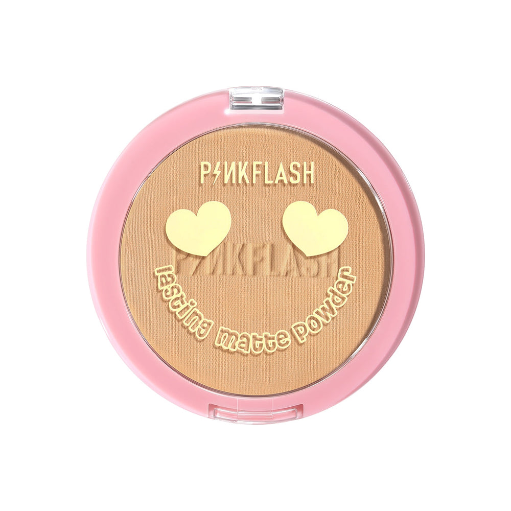 Pink Flash Lasting Matte Pressed Powder 22 Velvet Finish 10g