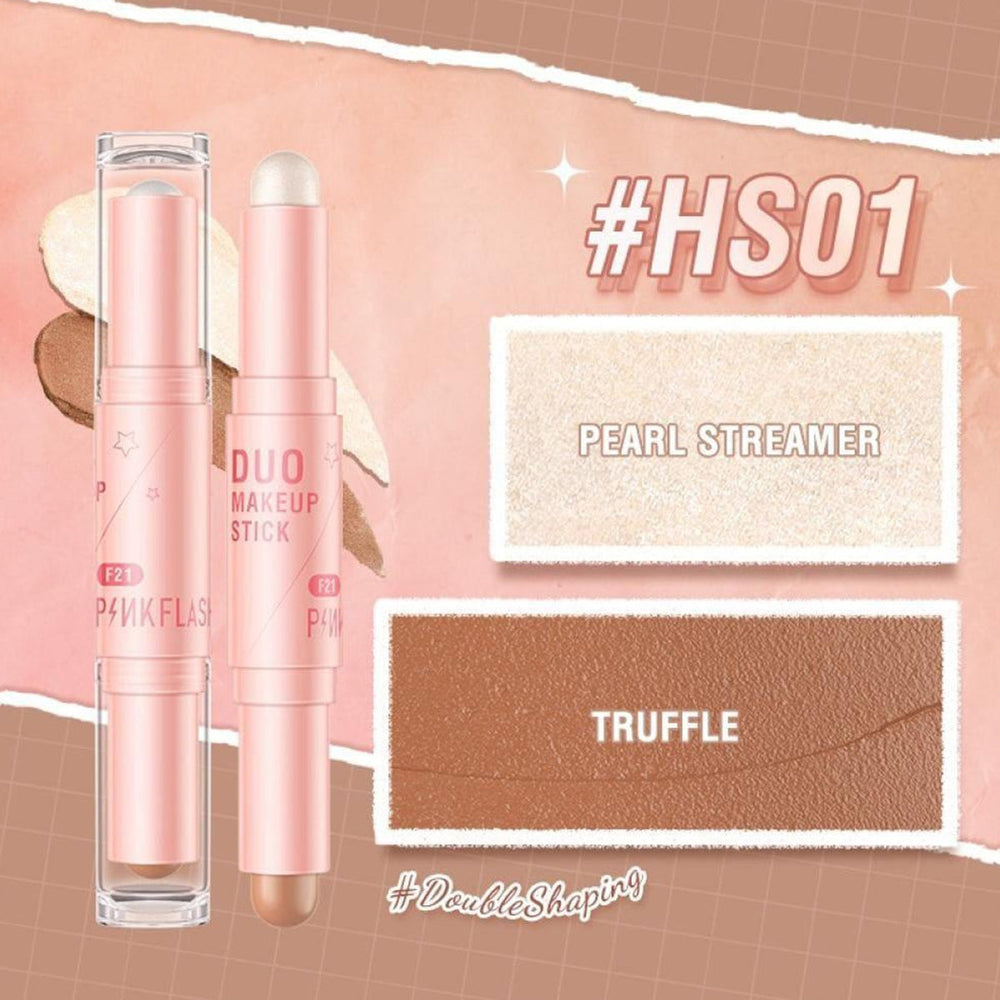 Pink Flash Duo Make Up Pen 01 Contour & Highlighter Stick
