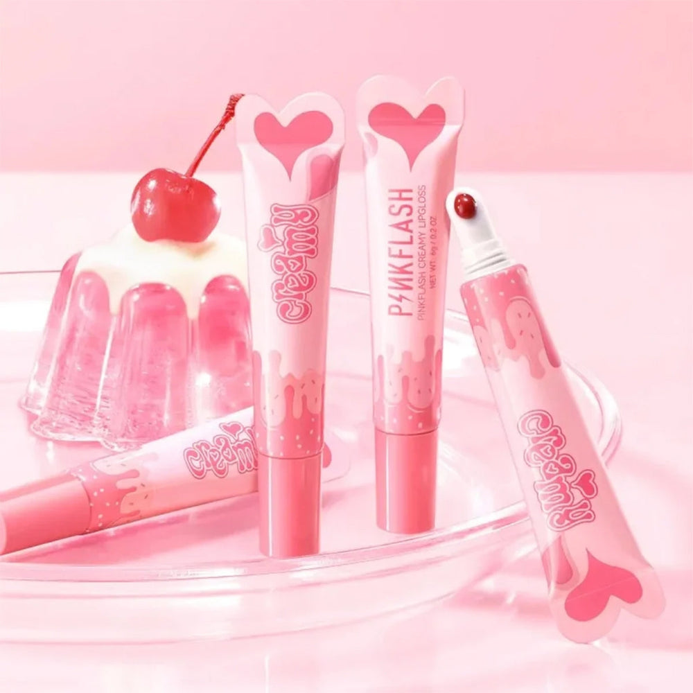 Pink Flash Creamy Lip Gloss BB01 High Shine Finish 2.1g