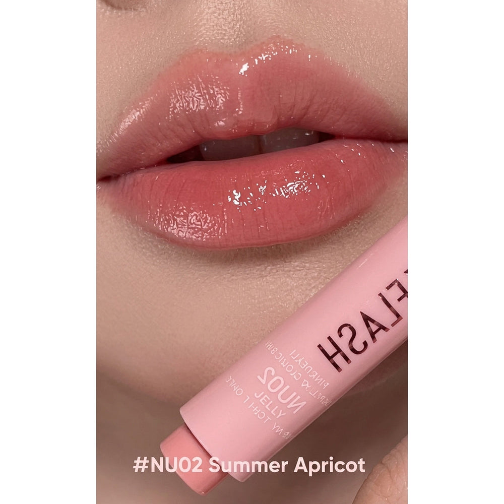 Pink Flash Volumizing Lip Gloss NU02 Apricot Nude 2.5g