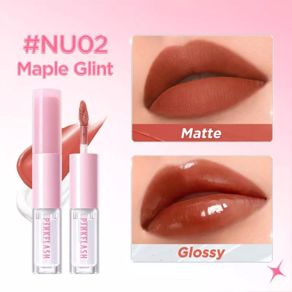 Pink Flash Double Sense Liquid Lipstick & Gloss NU02