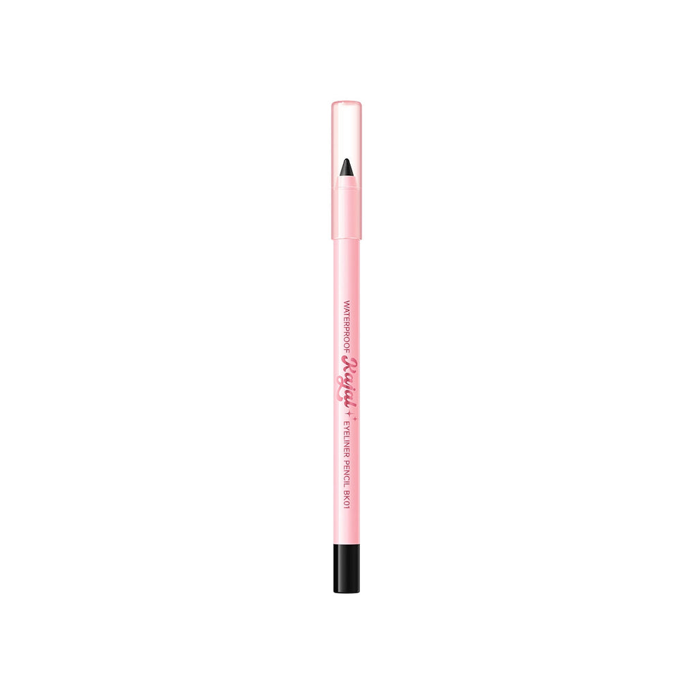 Pink Flash Waterproof Kajal Eyeliner BK01 Smudge-Resistant Black