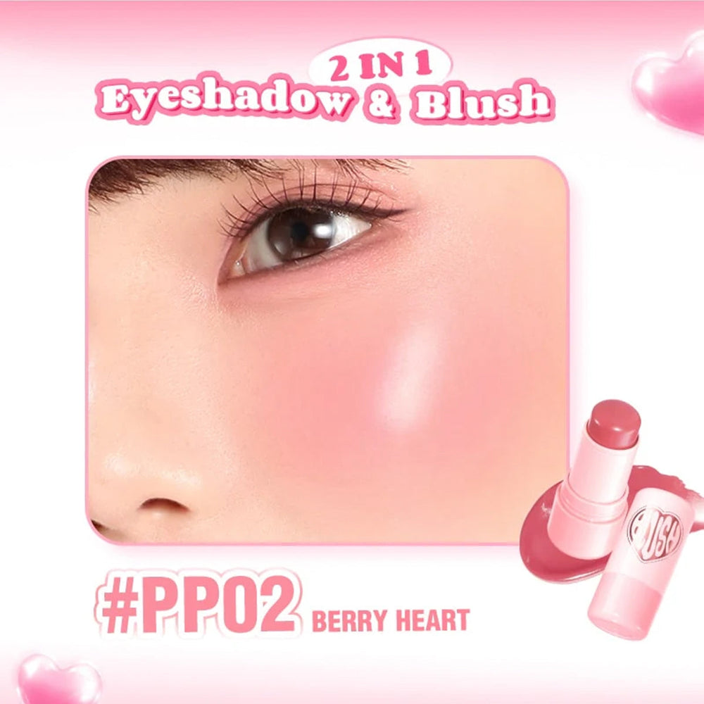 Pink Flash Dewy Stick Blush PP02 Multi-Use Radiant Color