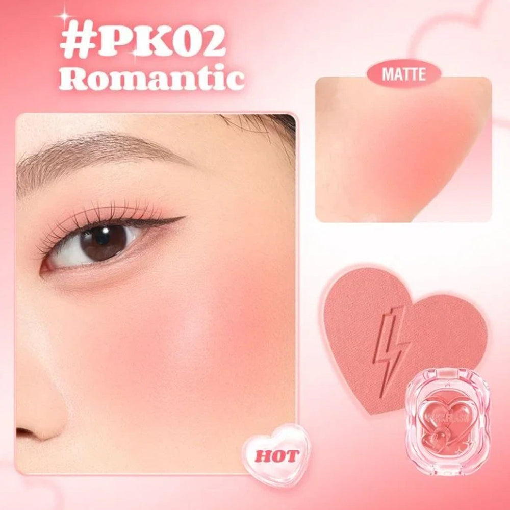 Pink Flash Romantic Blush PK02 Silky Powder Formula