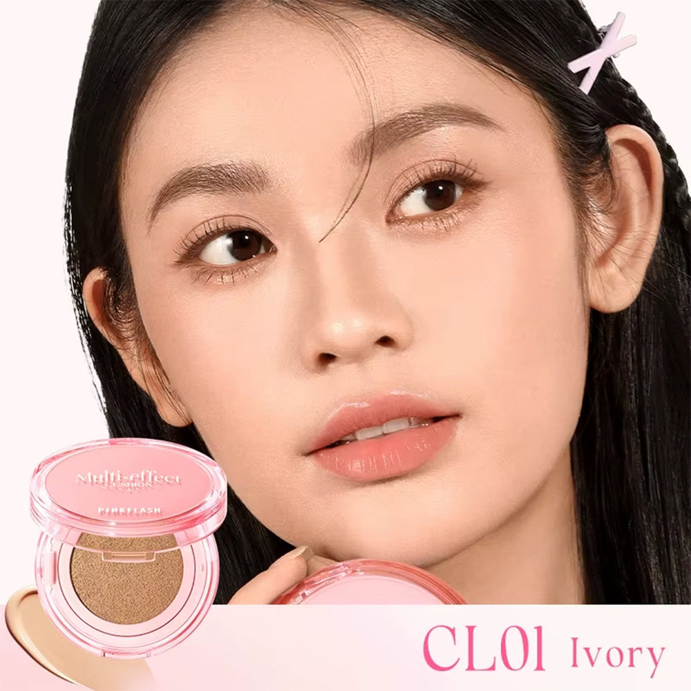 Pink Flash Cushion Foundation CL01 Ivory Oil Control 12g