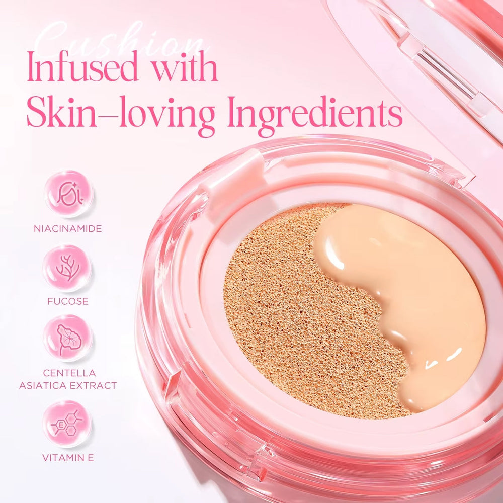 Pink Flash Cushion Foundation CL01 Ivory Oil Control 12g