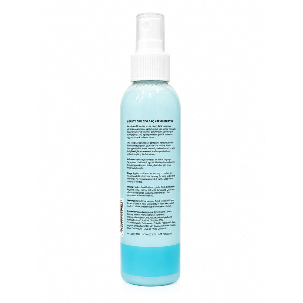Beauty Girl Keratin Liquid Hair Conditioner for Frizz Control 200ml