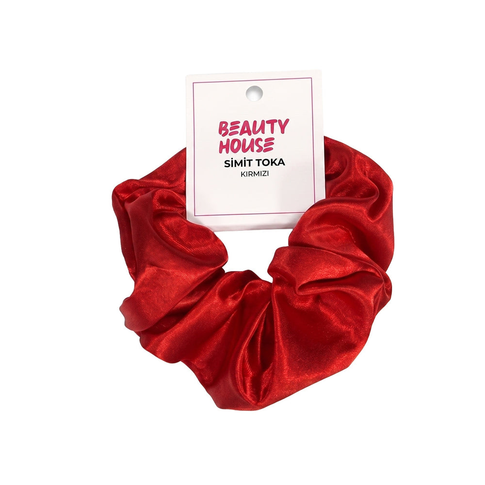 Beauty House Red Donut Hair Scrunchie for Stylish Styling