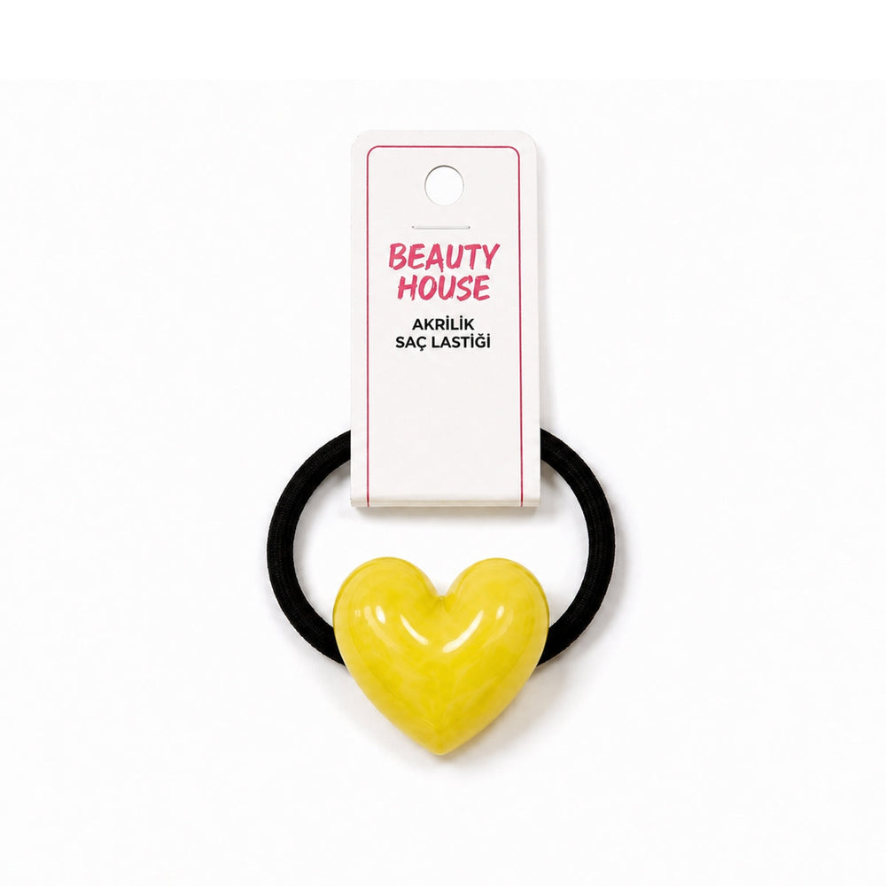 Beauty House Acrylic Hair Tie Stylish Assorted Design 1 pc