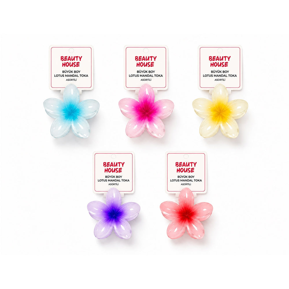 Beauty House Large Lotus Hair Claw Clip for Stylish Styling 1 pc