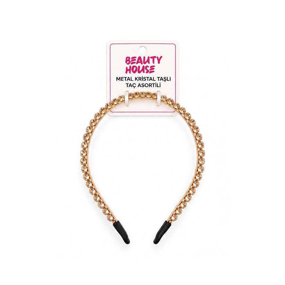Beauty House Metal Crystal Stone Headband Elegant Hair Accessory