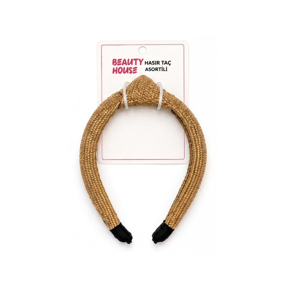 Beauty House Straw Woven Headband Natural Style Hair Accessory