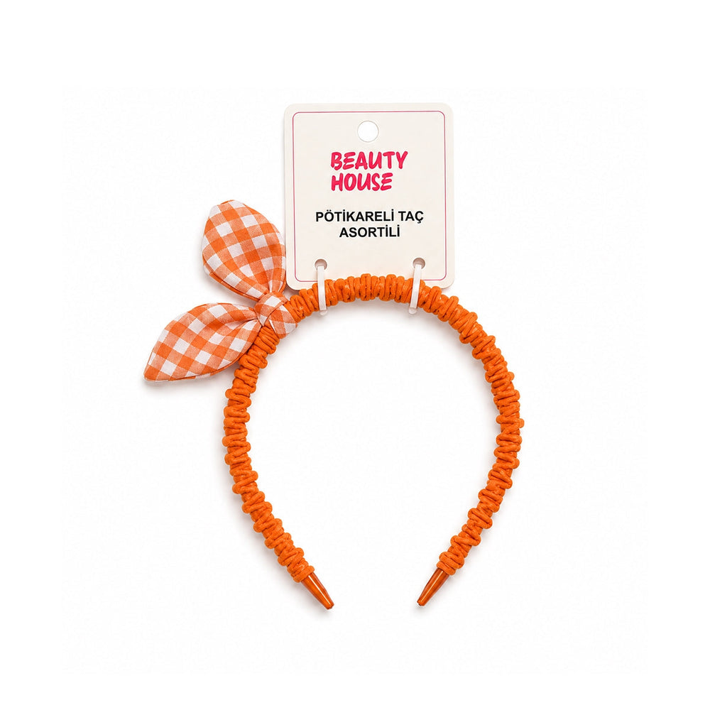 Beauty House Gingham Plaid Headband Stylish Hair Accessory 1 pc