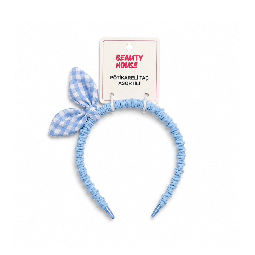 Beauty House Gingham Plaid Headband Stylish Hair Accessory 1 pc