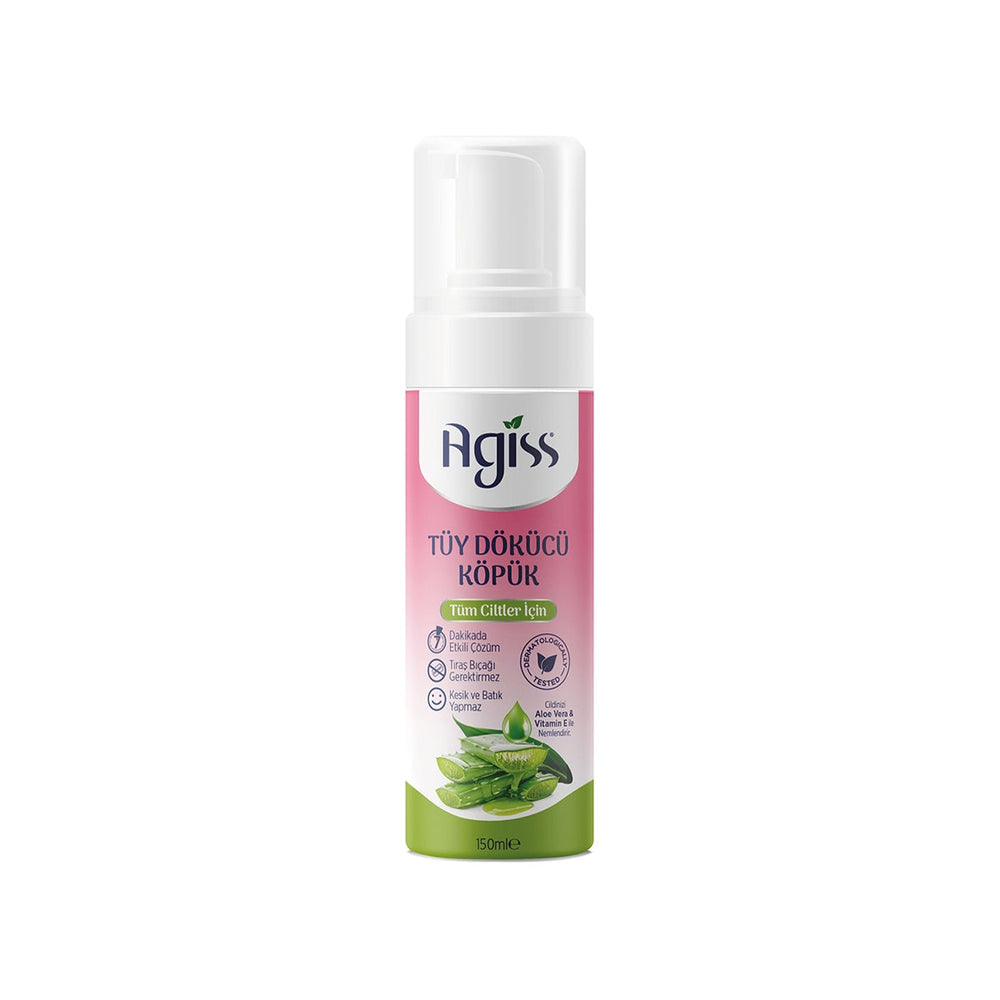 Agiss Hair Removal Foam with Aloe Vera and Vitamin E 150 ml