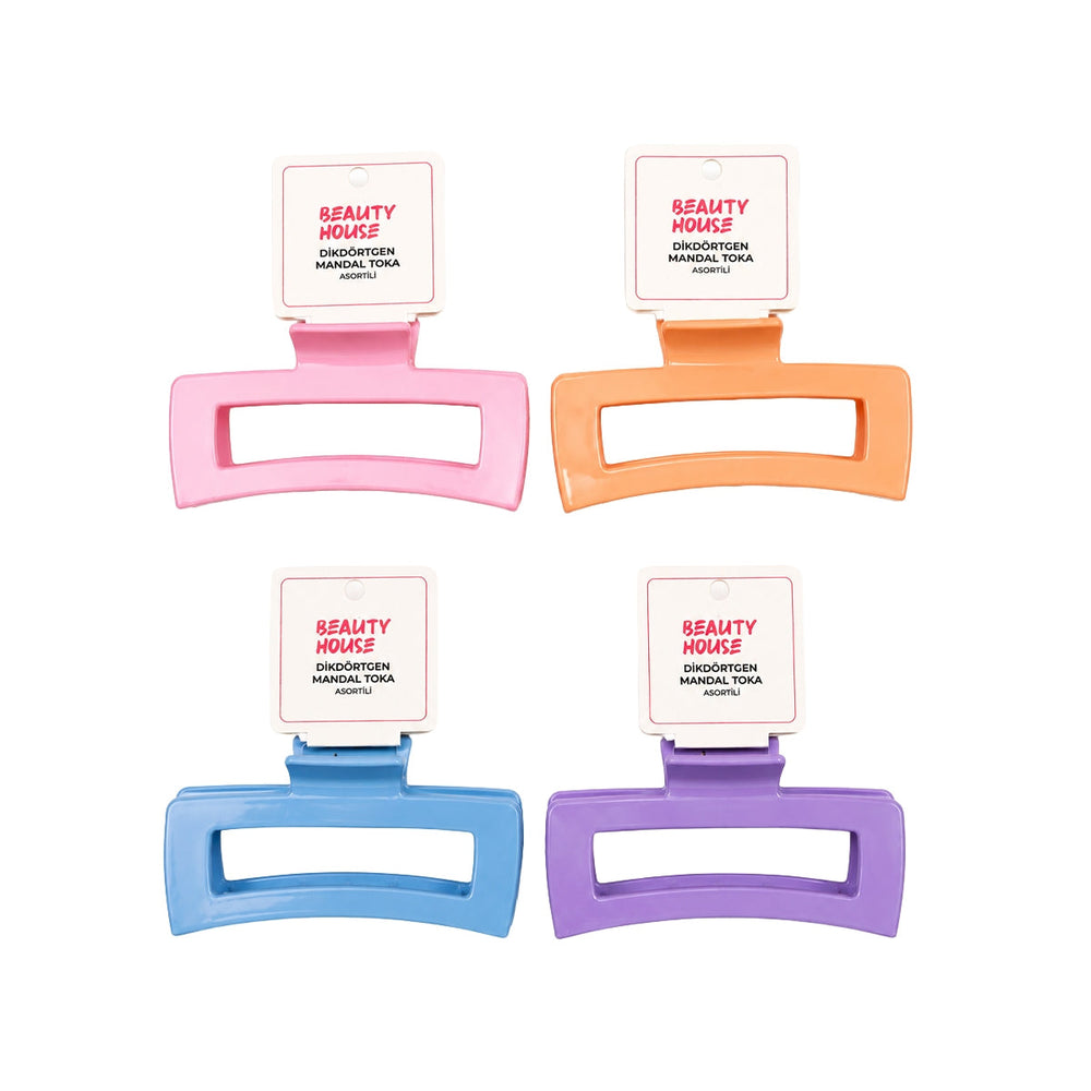 Beauty House Rectangular Claw Clip for Secure Hair Styling